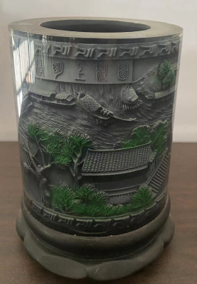 透明树脂笔筒